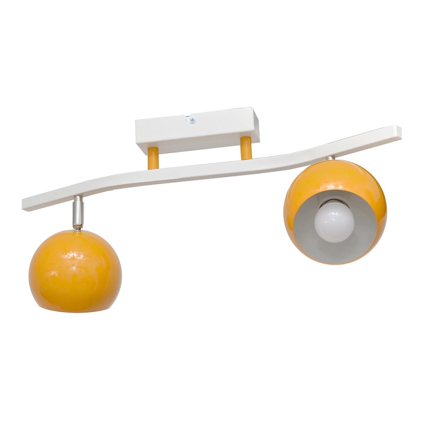 Точково осветително тяло MORRIS 2xE27/15W/230V оранжева