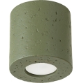 Точково осветително тяло ORBIS 1xGU10/10W/230V бетон/зелен