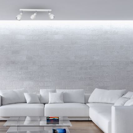 Точково осветително тяло PIK 3xE27/60W/230V бяла