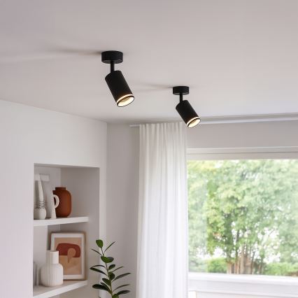 Точково осветително тяло PIPE 1xGU10/10W/230V черно