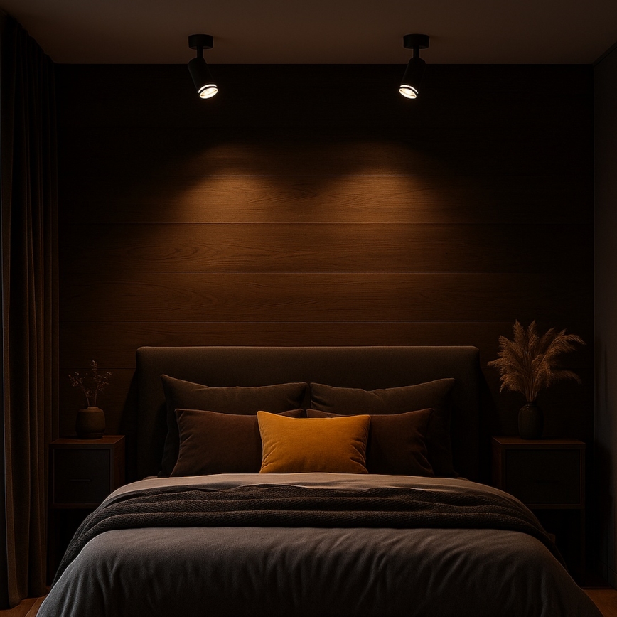 Точково осветително тяло PIPE 1xGU10/10W/230V черно