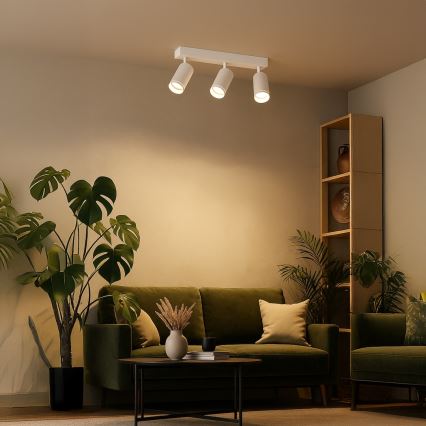 Точково осветително тяло PIPE 3xGU10/10W/230V бяло