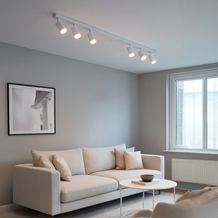 Точково осветително тяло PIPE 6xGU10/10W/230V, бяло