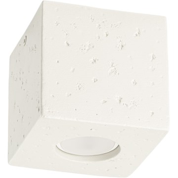 Точково осветително тяло QUAD 1xGU10/10W/230V бетон/кремаво