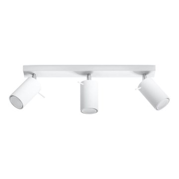 Точково осветително тяло RING 3 3xGU10/40W/230V бяла