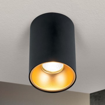 Точково осветително тяло STARLIGHT 1xGU10/50W/230V черно/златно