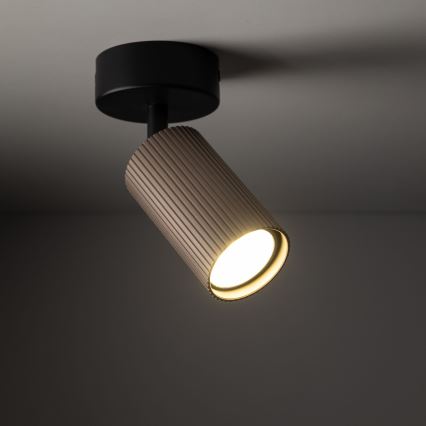 Точково осветително тяло TUNE 1xGU10/10W/230V черно/кафяво