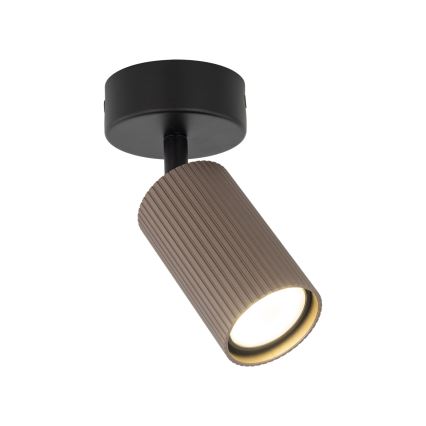 Точково осветително тяло TUNE 1xGU10/10W/230V черно/кафяво