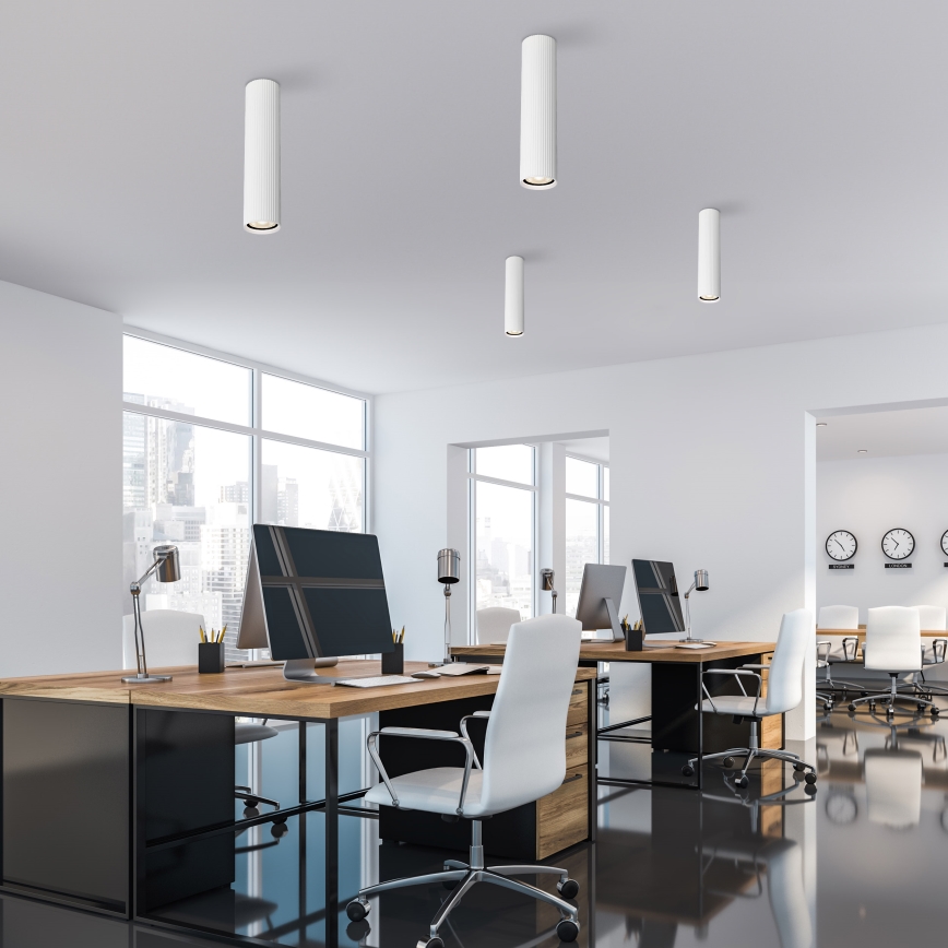 Точково осветително тяло TUNE L 1xGU10/10W/230V 24 cm бяло