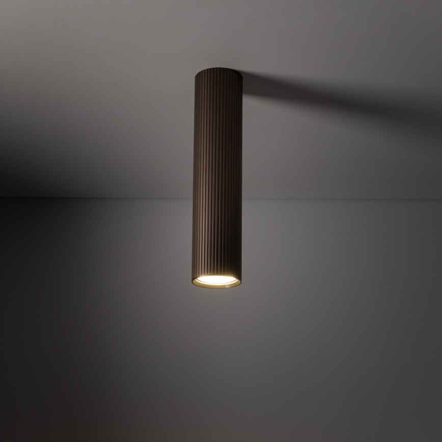 Точково осветително тяло TUNE L 1xGU10/10W/230V 24 cm кафяво