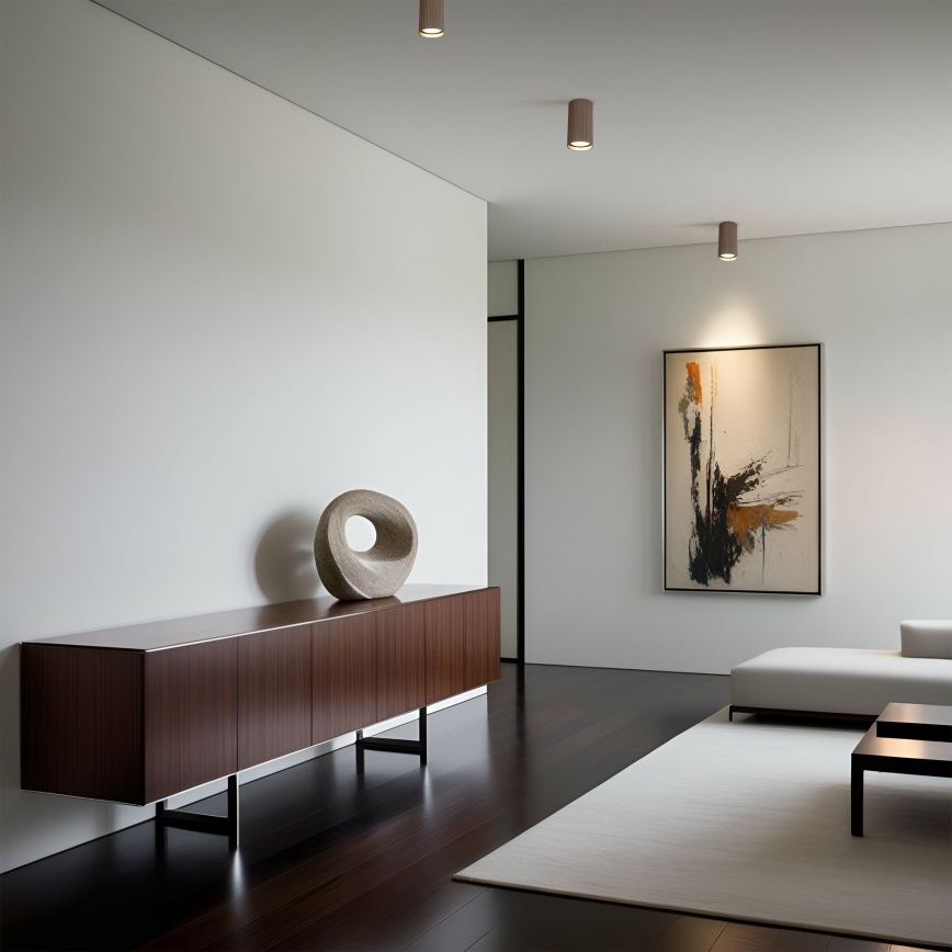 Точково осветително тяло TUNE S 1xGU10/10W/230V 10 cm кафяво