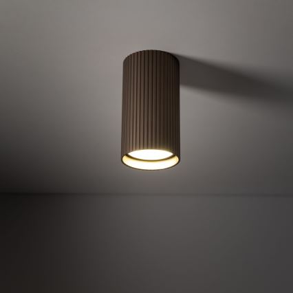 Точково осветително тяло TUNE S 1xGU10/10W/230V 10 cm кафяво