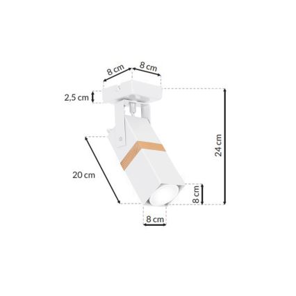 Точково осветително тяло VIDAR 1xGU10/25W/230V