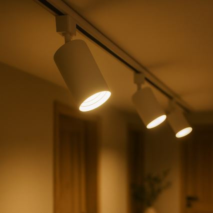 Точково осветително тяло за 1-фазна шинна система TIGER 1xGU10/10W/230V бяло