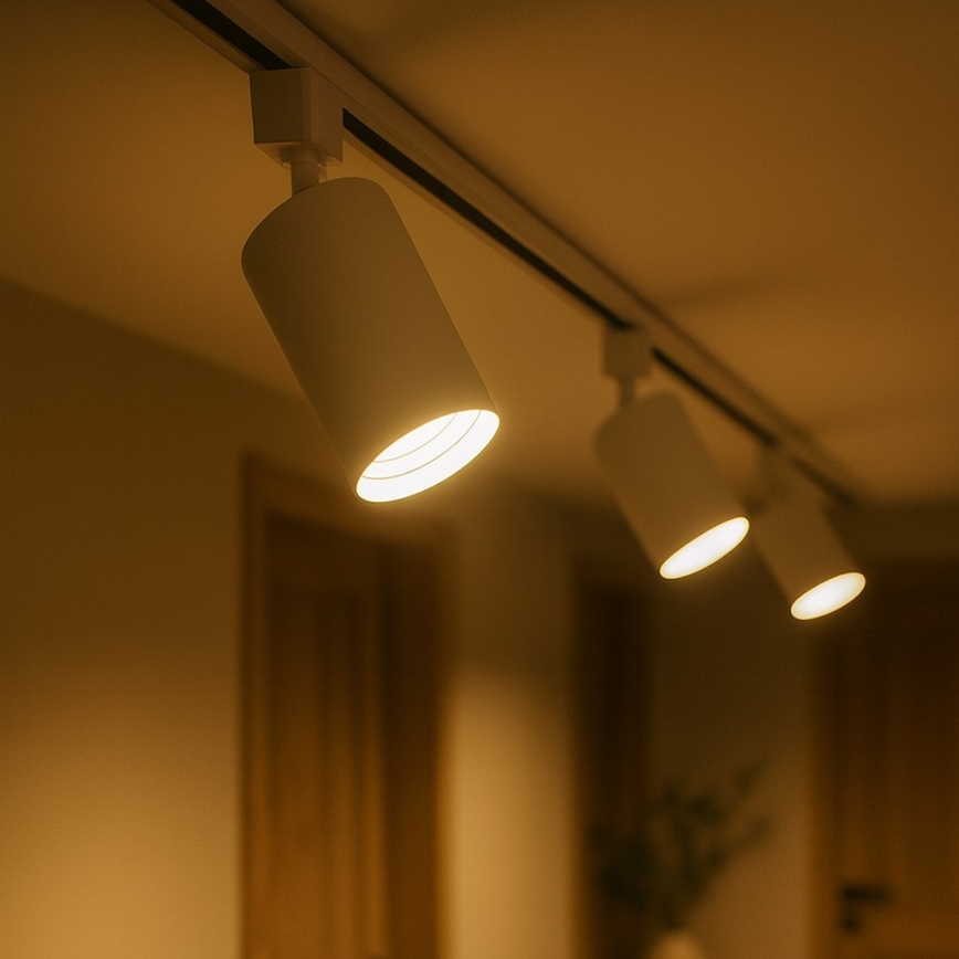 Точково осветително тяло за 1-фазна шинна система TIGER 1xGU10/10W/230V бяло