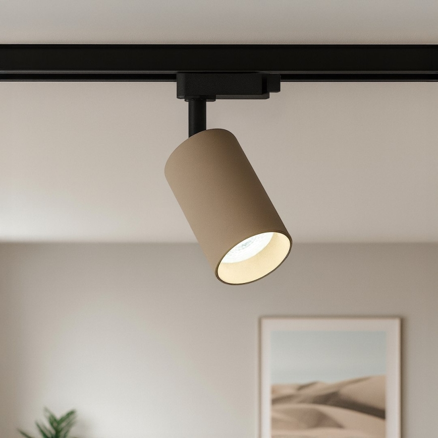 Точково осветително тяло за еднофазна шинна система PIPE 1xGU10/10W/230V, бежово