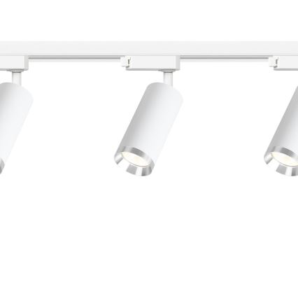 Точково осветително тяло за релсова система MICA 3xGU10/10W/230V, бяло/матов хром