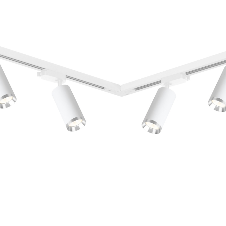 Точково осветително тяло за релсова система MICA 6xGU10/10W/230V бяло/матов хром