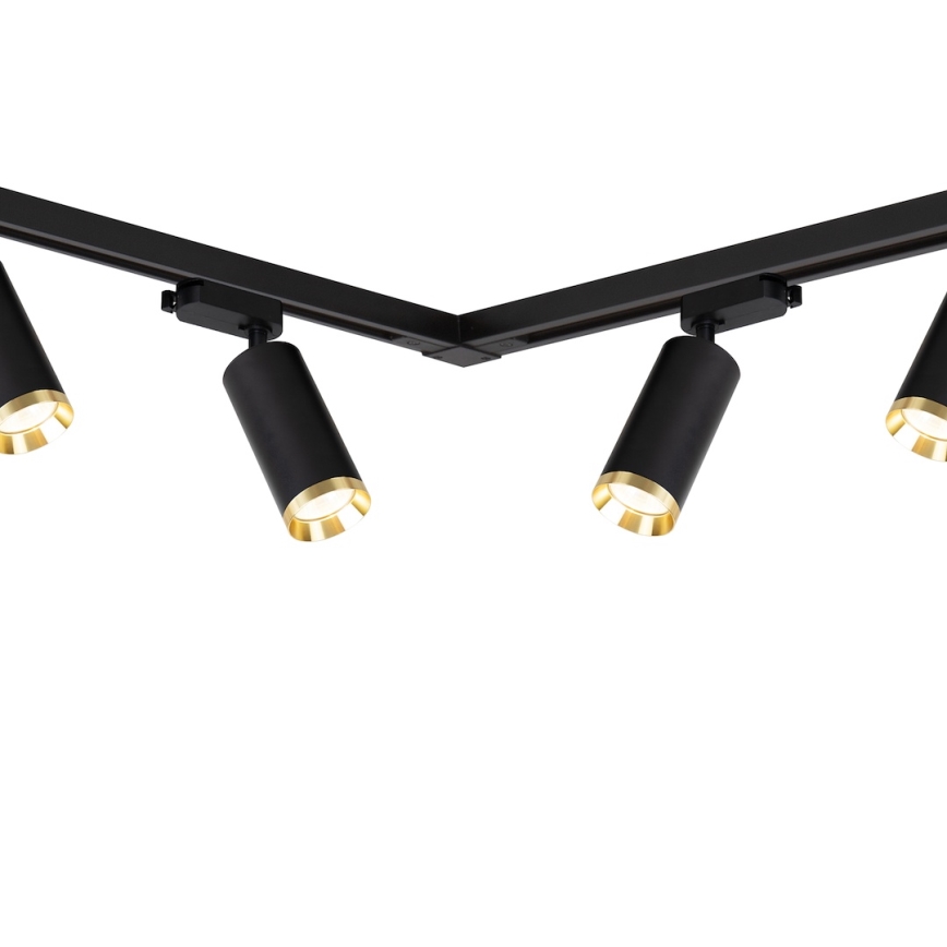 Точково осветително тяло за релсова система MICA 6xGU10/10W/230V черно/златно