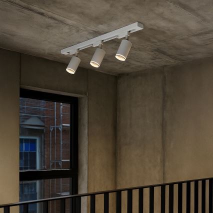 Точково осветително тяло за релсова система PIPE 3xGU10/10W/230V бяло