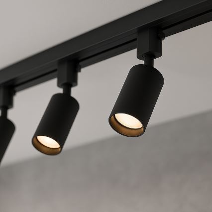 Точково осветително тяло за шинна система TIGER 3xGU10/10W/230V черно