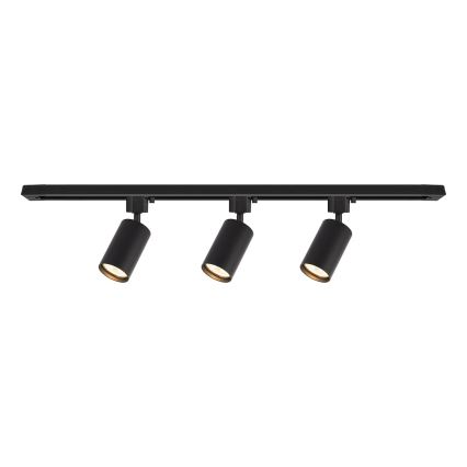 Точково осветително тяло за шинна система TIGER 3xGU10/10W/230V черно