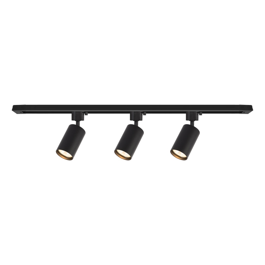 Точково осветително тяло за шинна система TIGER 3xGU10/10W/230V черно