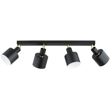 Точково осветително тяло ZORENA 4xE27/15W/230V черно