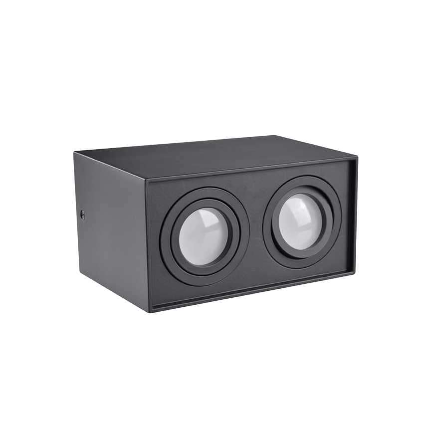 Точково осветление, луна HADAR Q2 2xGU10/10W/230V черна
