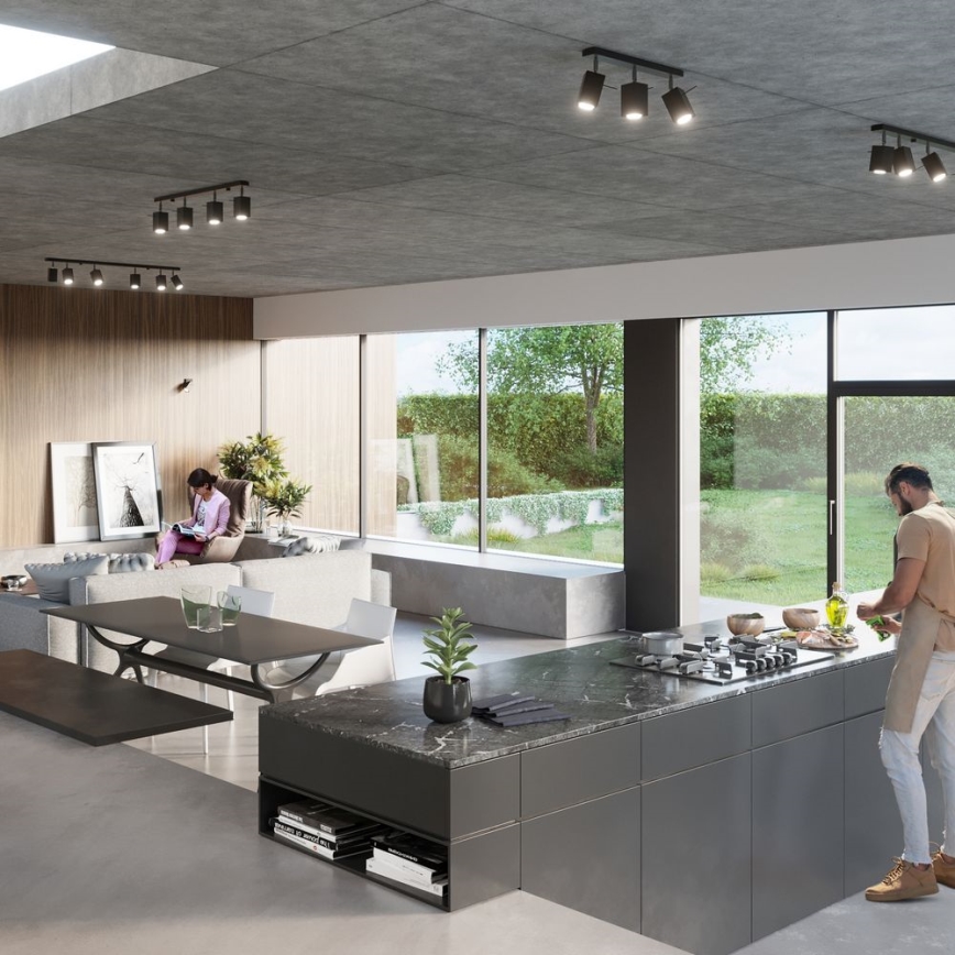 Точково осветление, луна MERIDA 4xGU10/40W/230V черна