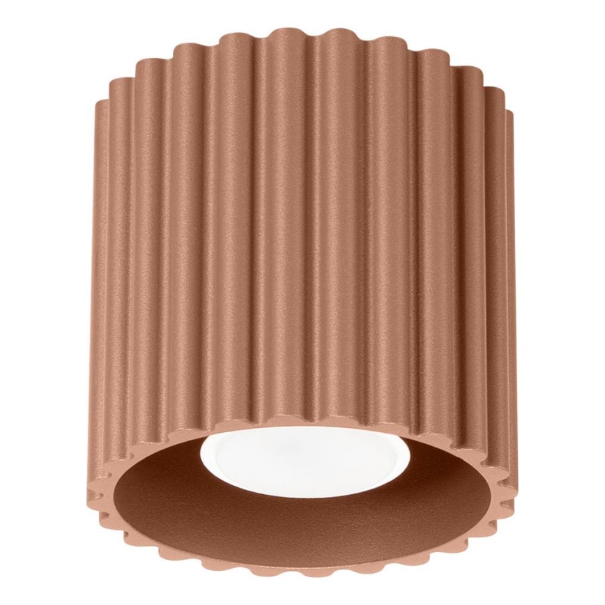 Точково осветително тяло AURA 1xGU10/10W/230V 10 cm кафяво