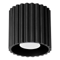 Точково осветително тяло AURA 1xGU10/10W/230V, с диаметър 10 см, черно