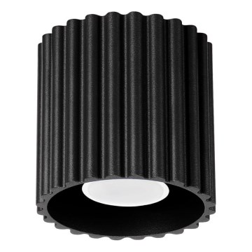 Точково осветително тяло AURA 1xGU10/10W/230V, с диаметър 10 см, черно