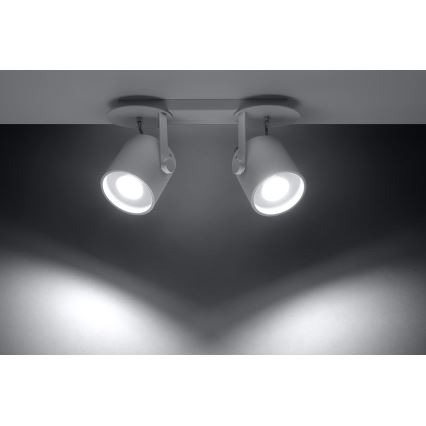 Точково осветително тяло LAROSA 2 2xGU10/40W/230V бяла