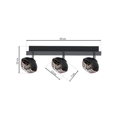 Точково осветително тяло LOGAN 3xE14/40W/230V