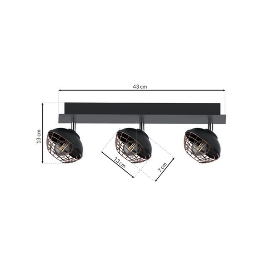 Точково осветително тяло LOGAN 3xE14/40W/230V