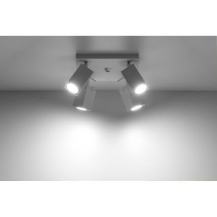Точково осветително тяло MERIDA 4 4xGU10/40W/230V бяла