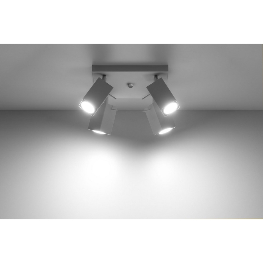 Точково осветително тяло MERIDA 4 4xGU10/40W/230V бяла