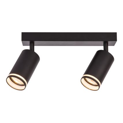 Точково осветително тяло PIPE 2xGU10/10W/230V, черно