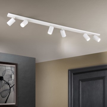 Точково осветително тяло SEAN 6xGU10/13W/230V бяло