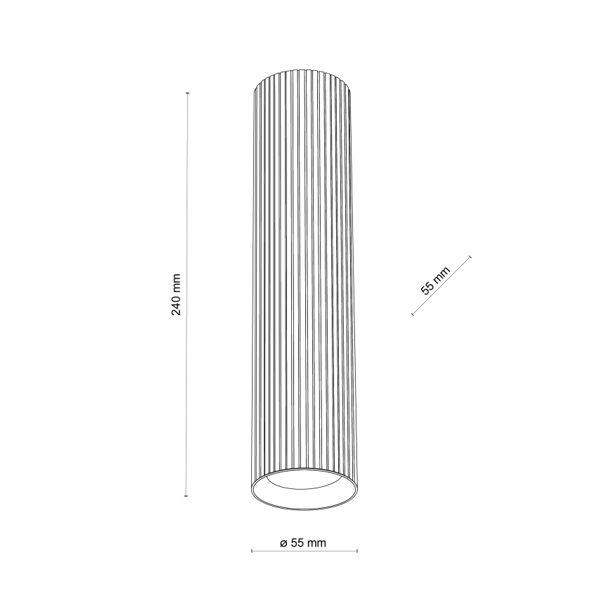 Точково осветително тяло TUNE L 1xGU10/10W/230V 24 cm бяло