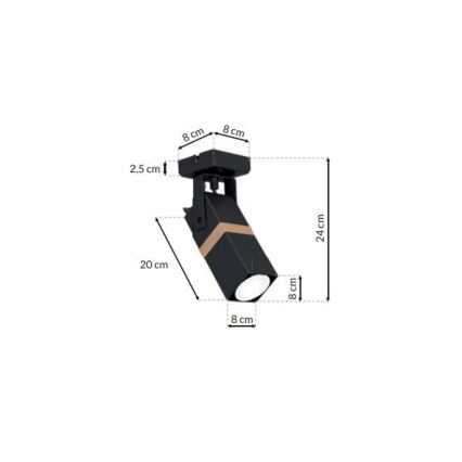 Точково осветително тяло VIDAR 1xGU10/25W/230V