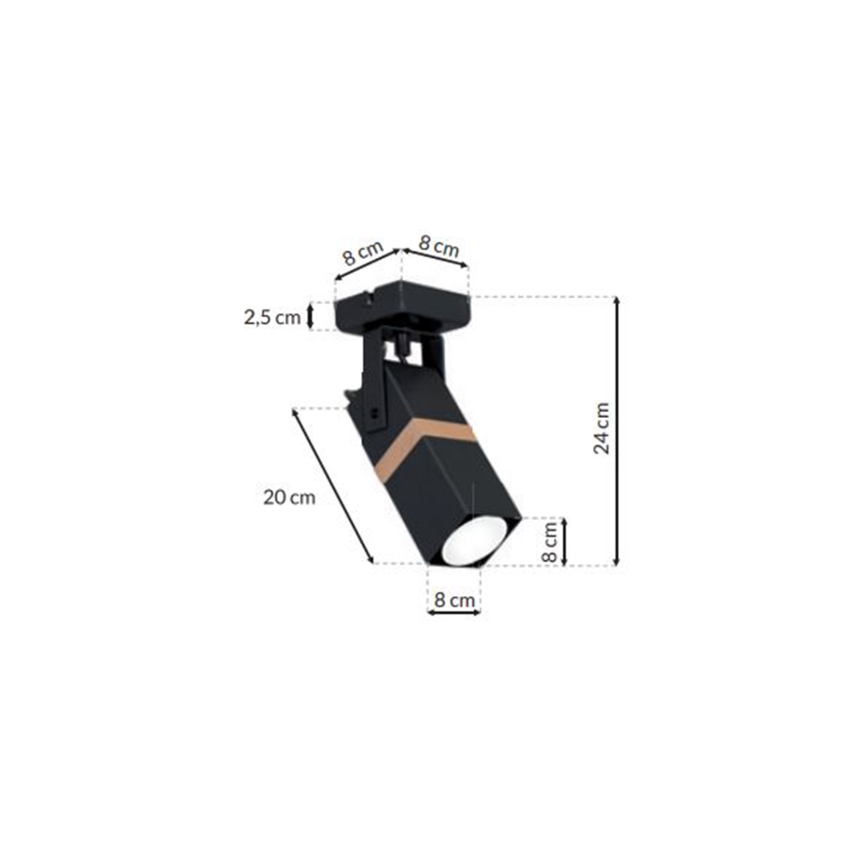Точково осветително тяло VIDAR 1xGU10/25W/230V