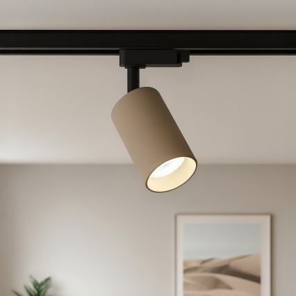 Точково осветително тяло за еднофазна шинна система PIPE 1xGU10/10W/230V, бежово