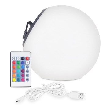 Top Light BALL RGB RC - LED RGB регулируема соларна лампа BALL LED/1,2W/3,7V IP44 1800 mAh + дистанционно управление