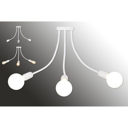 Top Light Galileo 3 B - Полилей на пръчка 3xE27/40W/230V