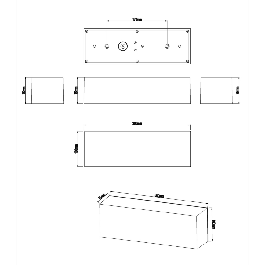 Top Light - LED Аплик за баня BOXTER LED/12W/230V IP65 4000K