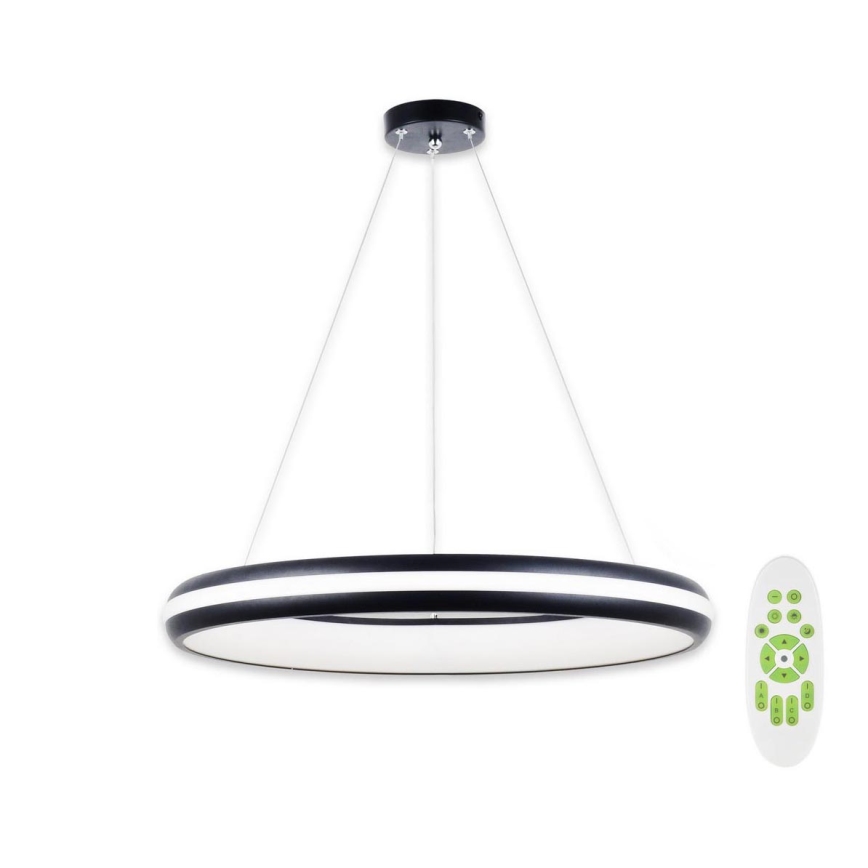 Top Light - LED Димируем пендел FUTURA LED/60W/230V черен + дистанционно управление