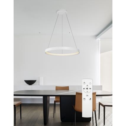 Top Light - LED Димируем пендел ORBIT LED/40W/230V 3000-6500K Ø 50 см бял + дистанционно управление