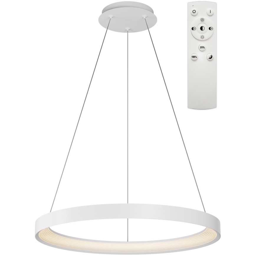 Top Light - LED Димируем пендел ORBIT LED/40W/230V 3000-6500K Ø 50 см бял + дистанционно управление